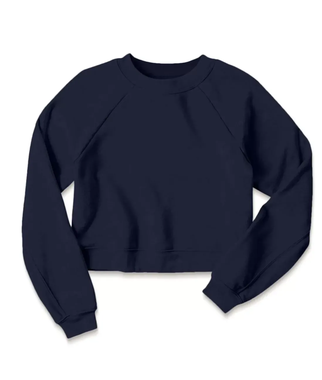Women Nayked Apparel Hoodies & Sweatshirts>Women'S Ridiculously Soft Raglan Abbreviated Crop Pullover