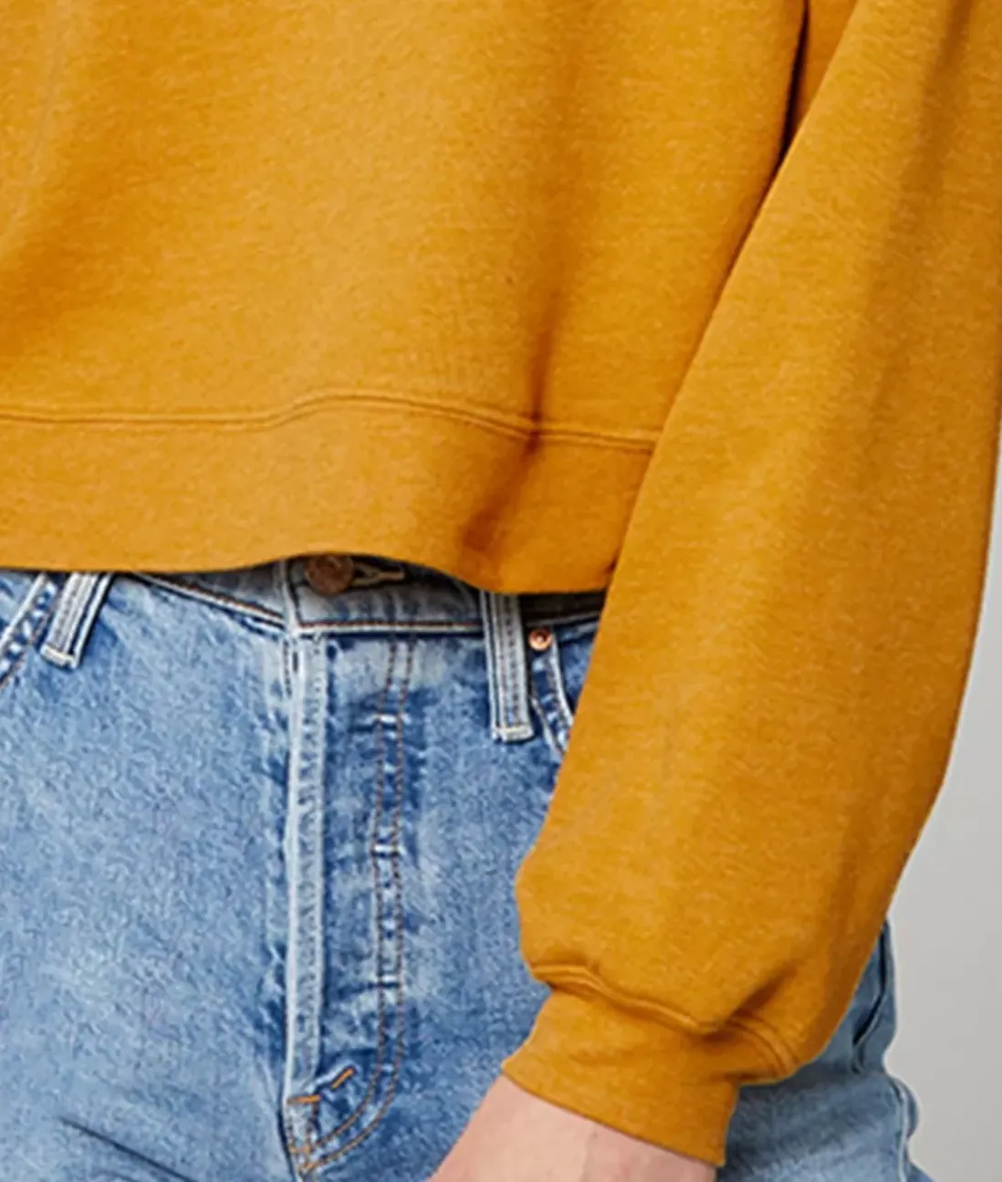 Women Nayked Apparel Hoodies & Sweatshirts>Women'S Ridiculously Soft Raglan Abbreviated Crop Pullover
