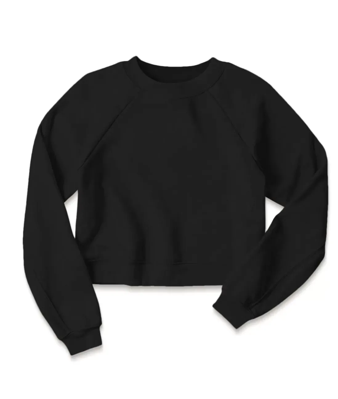 Women Nayked Apparel Hoodies & Sweatshirts>Women'S Ridiculously Soft Raglan Abbreviated Crop Pullover