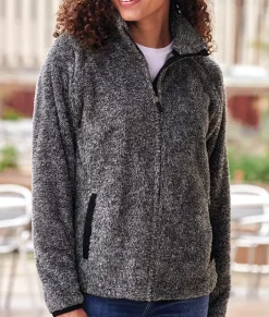 Women Nayked Apparel Athleisure>Women'S Ridiculously Soft Shag Sherpa Full-Zip Jacket