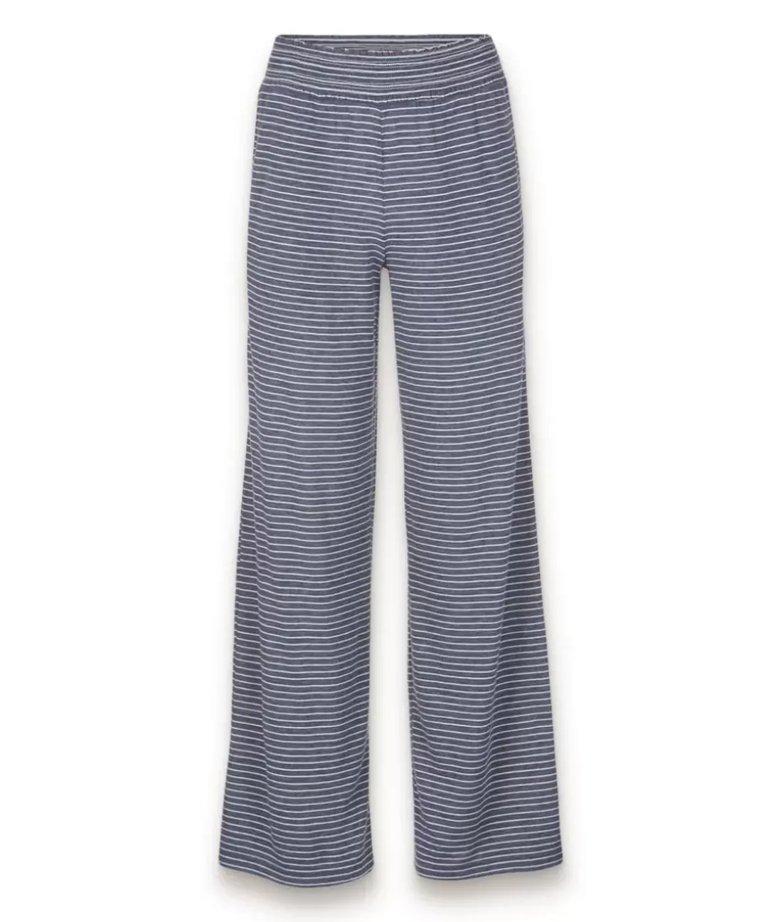 Women Nayked Apparel Bottoms Skirts & Dresses>Women'S Ridiculously Soft Shirred Wide Leg Fine Line Striped Lounge Pants
