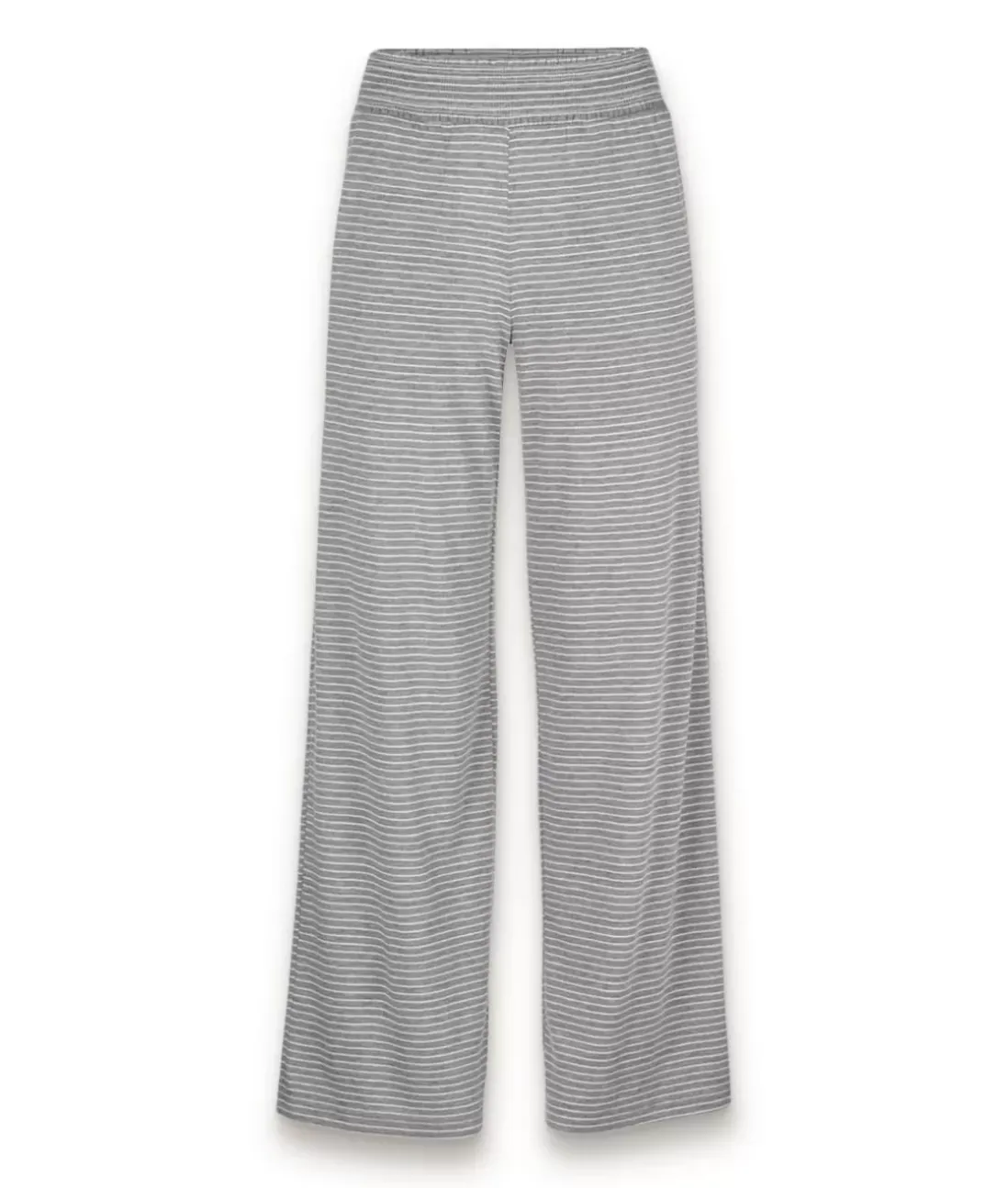 Women Nayked Apparel Bottoms Skirts & Dresses>Women'S Ridiculously Soft Shirred Wide Leg Fine Line Striped Lounge Pants