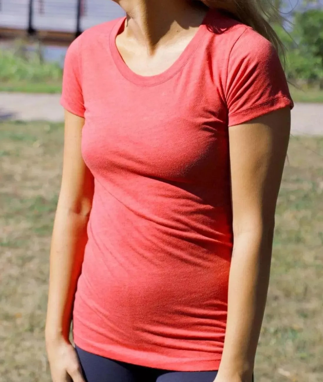 Women Nayked Apparel T-Shirts>Women'S Ridiculously Soft Lightweight Scoop-Neck T-Shirt