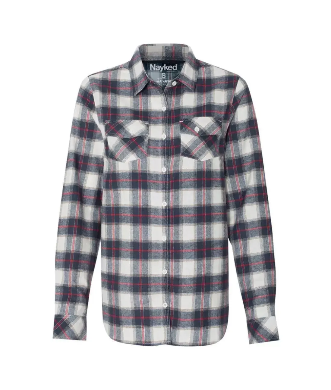Women Nayked Apparel Tops>Women'S Ridiculously Soft Flannel Boyfriend Shirt