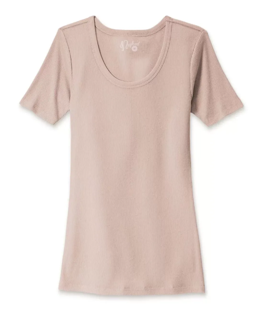 Women Nayked Apparel T-Shirts>Women'S Ridiculously Soft Ribbed Scoop Neck Tee