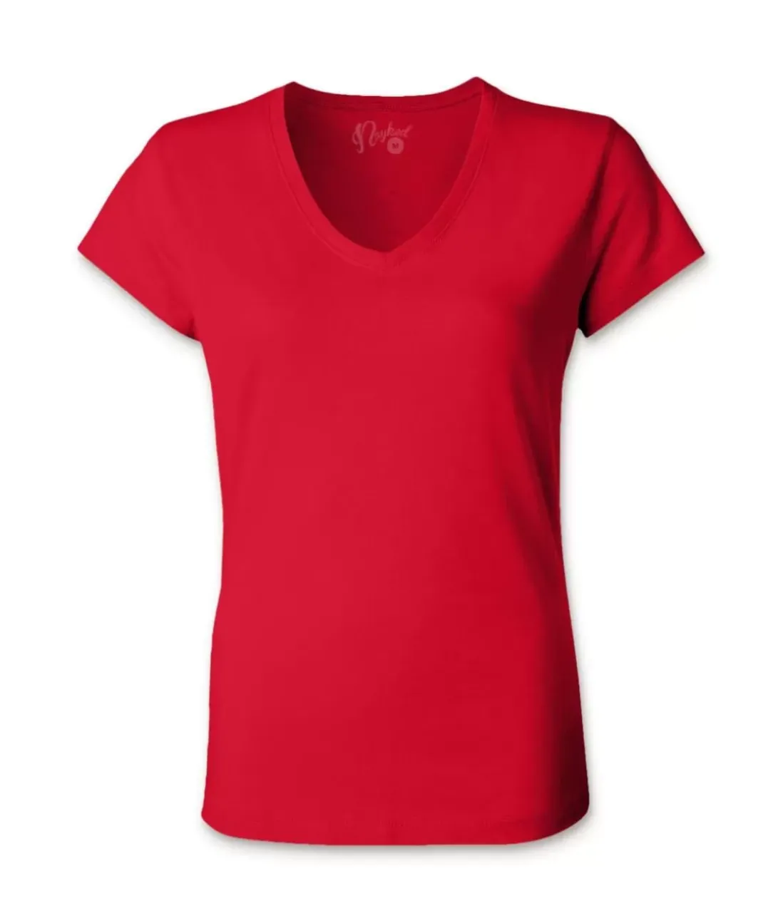 Women Nayked Apparel Tops>Women'S Ridiculously Soft 100% Cotton Fitted V-Neck T-Shirt