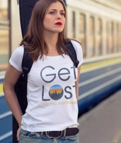 Women Nayked Apparel Tops>Women'S Ridiculously Soft Graphic Tee | Get Lost
