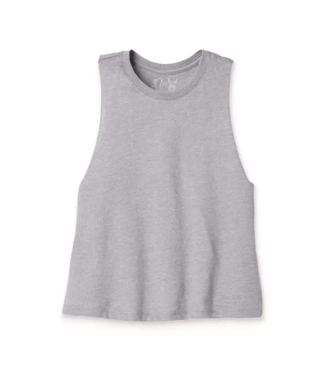 Women Nayked Apparel Tops>Women'S Ridiculously Soft Cropped Racerback Muscle Tank