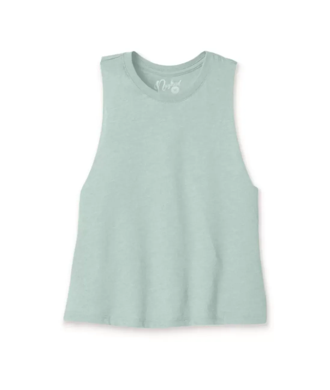 Women Nayked Apparel Tops>Women'S Ridiculously Soft Cropped Racerback Muscle Tank