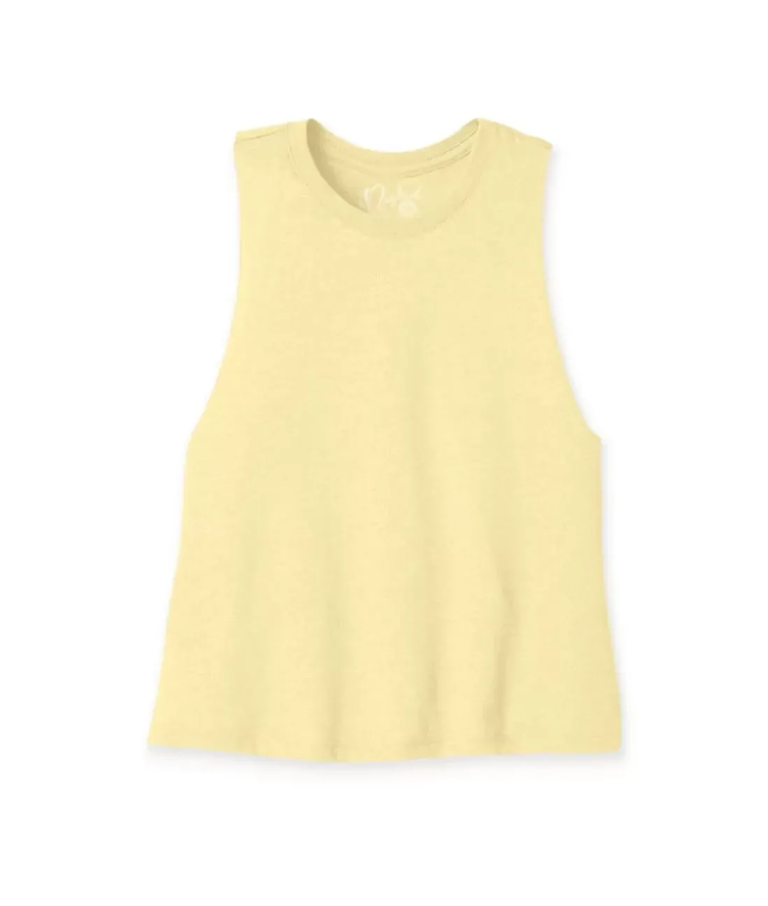 Women Nayked Apparel Tops>Women'S Ridiculously Soft Cropped Racerback Muscle Tank