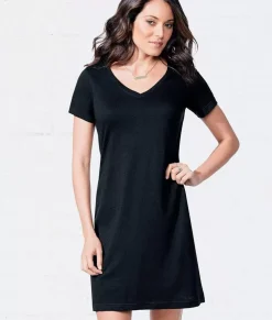 Women Nayked Apparel T-Shirts>Women'S Ridiculously Soft V-Neck T-Shirt Dress