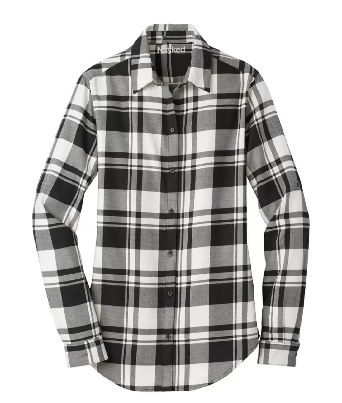 Women Nayked Apparel Tops>Women'S Ridiculously Soft Plaid Flannel Tunic Shirt