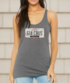 Women Nayked Apparel Tops>Women'S Ridiculously Soft Lightweight Racerback Graphic Tank | 614 Cbus