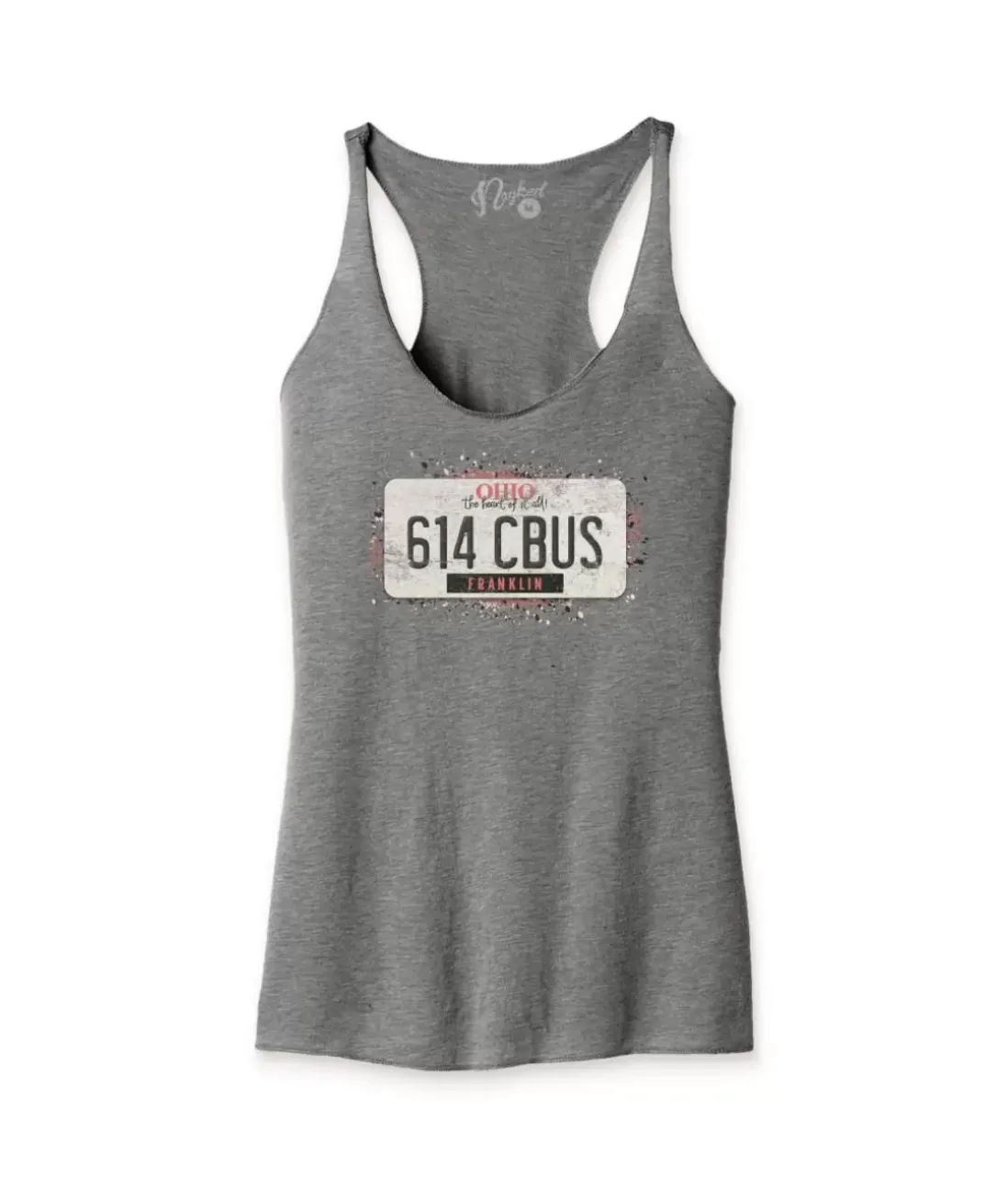 Women Nayked Apparel Tops>Women'S Ridiculously Soft Lightweight Racerback Graphic Tank | 614 Cbus