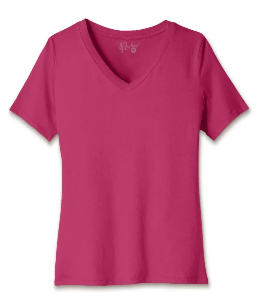 Women Nayked Apparel T-Shirts>Women'S Ridiculously Soft Relaxed Fit 100% Cotton V-Neck T-Shirt
