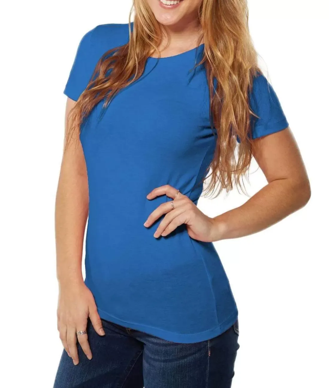 Women Nayked Apparel T-Shirts>Women'S Ridiculously Soft Lightweight Crew Neck T-Shirt