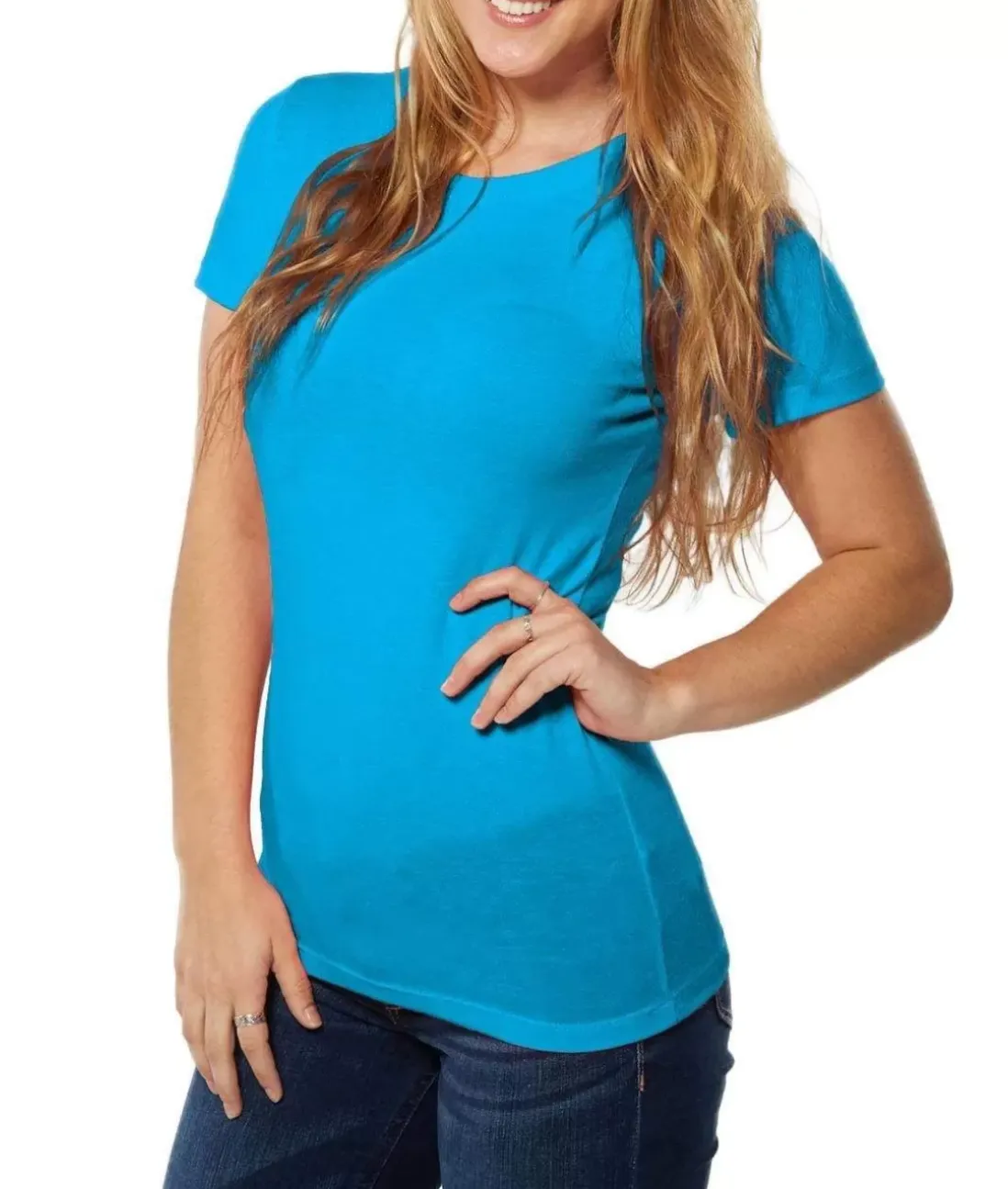 Women Nayked Apparel T-Shirts>Women'S Ridiculously Soft Lightweight Crew Neck T-Shirt