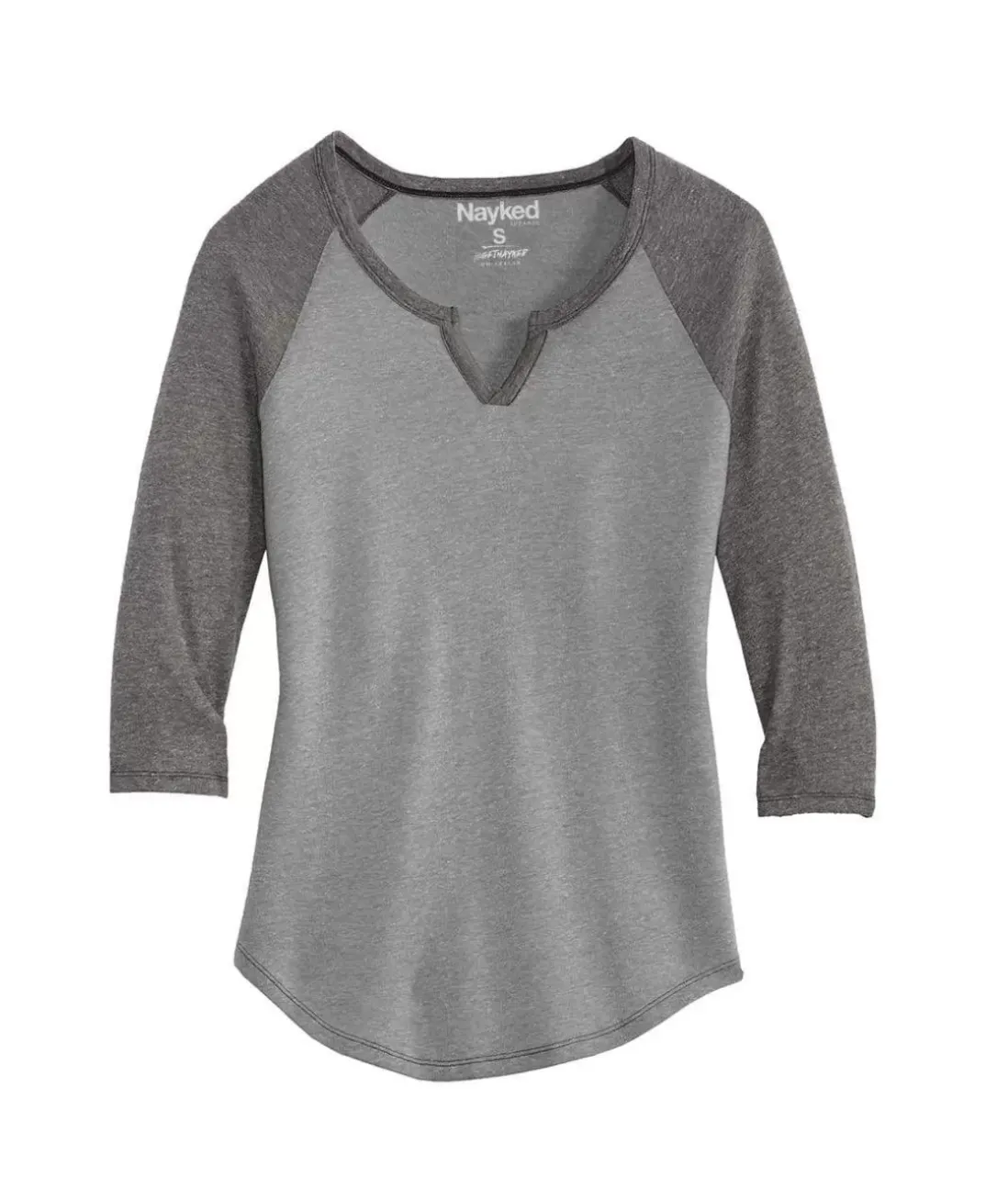Women Nayked Apparel Tops>Women'S Ridiculously Soft Vintage Raglan Baseball T-Shirt