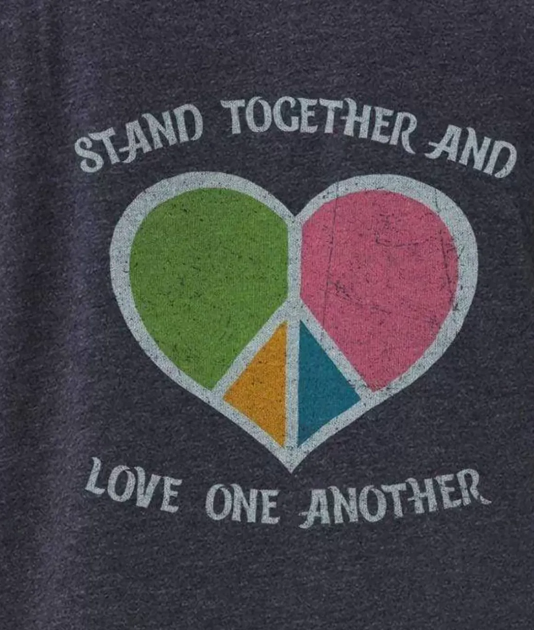 Women Nayked Apparel Tops>Women'S Ridiculously Soft Oversized Graphic Tee | Stand Together And Love One Another