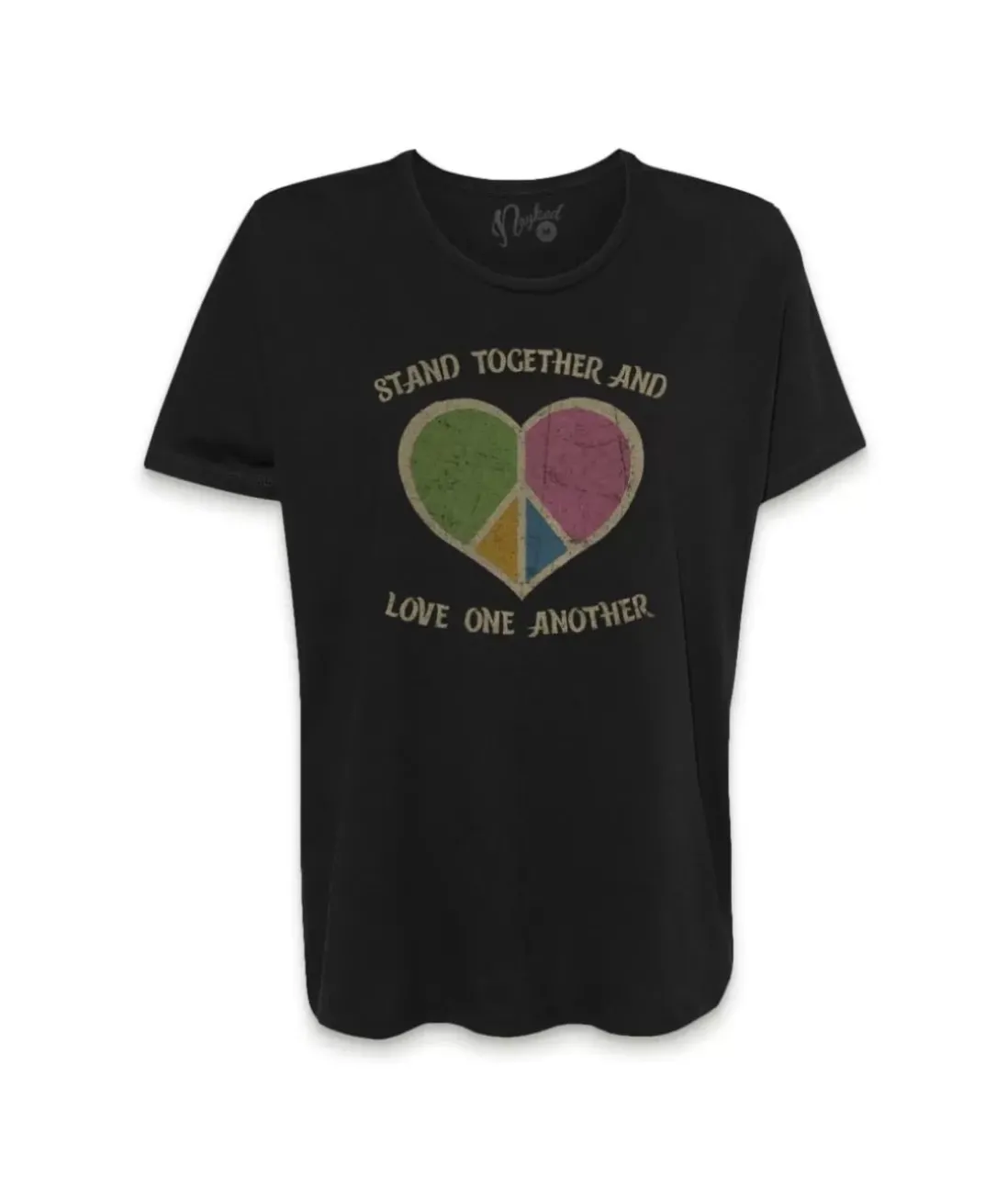 Women Nayked Apparel Tops>Women'S Ridiculously Soft Oversized Graphic Tee | Stand Together And Love One Another