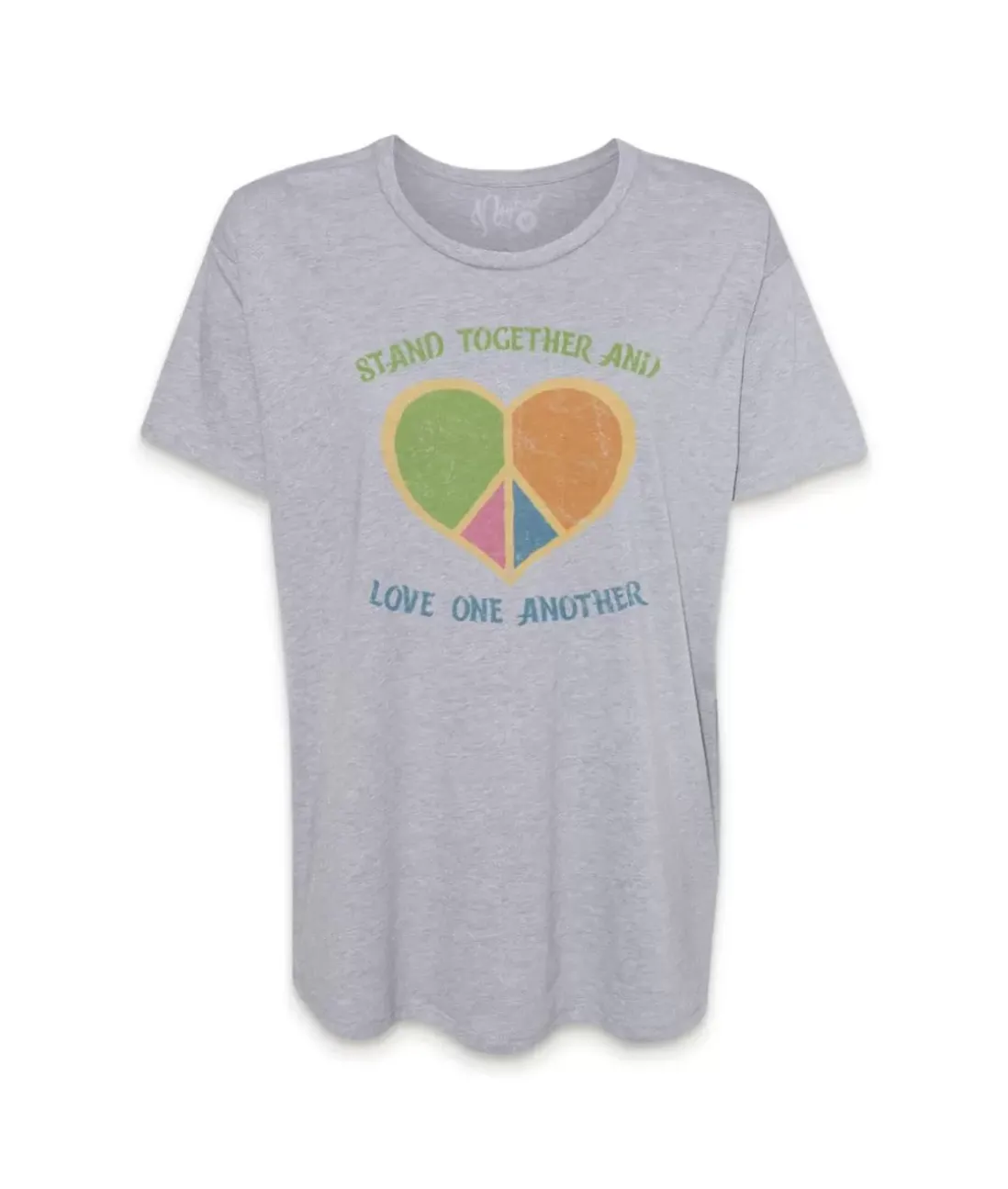 Women Nayked Apparel Tops>Women'S Ridiculously Soft Oversized Graphic Tee | Stand Together And Love One Another