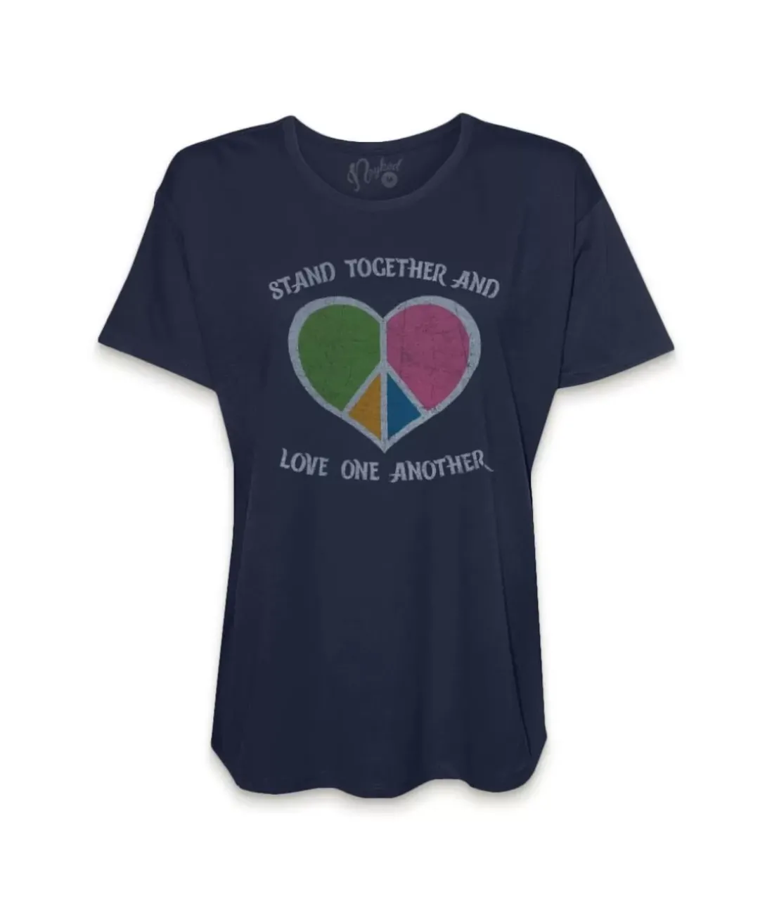Women Nayked Apparel Tops>Women'S Ridiculously Soft Oversized Graphic Tee | Stand Together And Love One Another