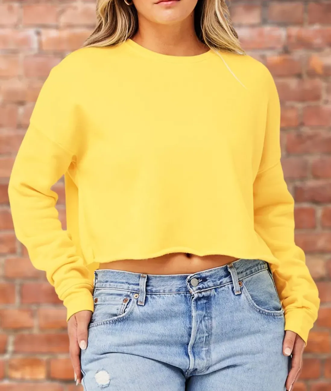 Women Nayked Apparel Tops>Women'S Ridiculously Soft Cropped Sweatshirt