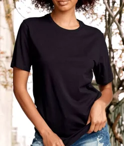 Women Nayked Apparel T-Shirts>Women'S Ridiculously Soft Oversized Curved Hem Long Tee