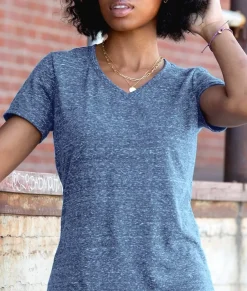 Women Nayked Apparel T-Shirts>Women'S Ridiculously Soft Snow Heather V-Neck T-Shirt