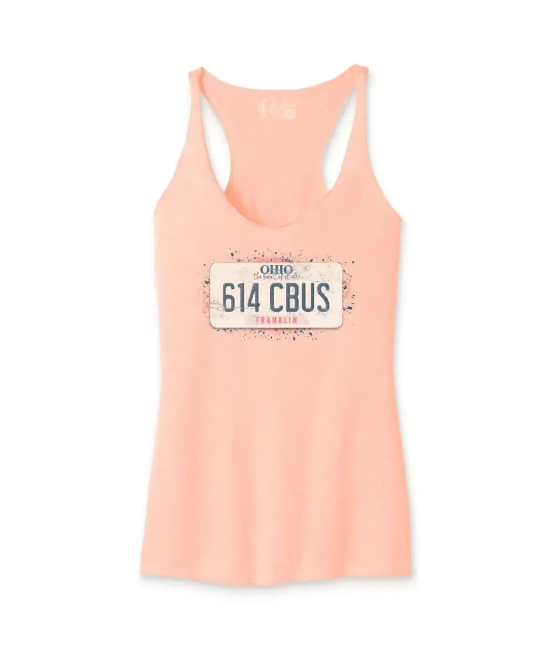 Women Nayked Apparel T-Shirts>Women'S Ridiculously Soft Lightweight Racerback Graphic Tank | 614 Cbus