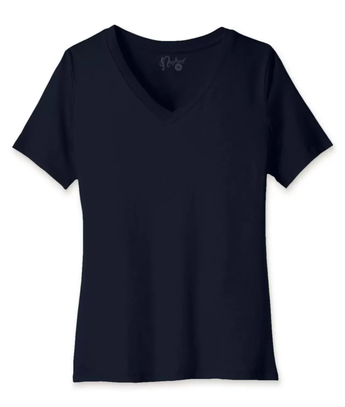 Women Nayked Apparel Tops>Women'S Ridiculously Soft Relaxed Fit 100% Cotton V-Neck T-Shirt