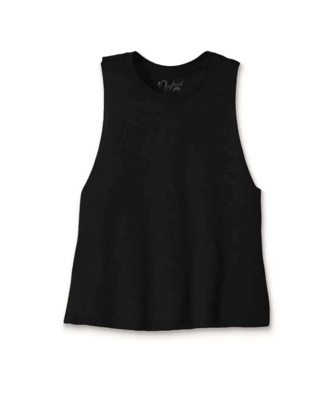Women Nayked Apparel Tank Tops>Women'S Ridiculously Soft Cropped Racerback Muscle Tank