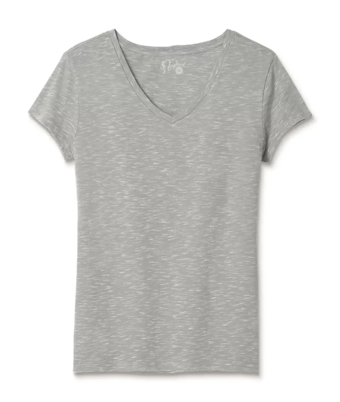 Women Nayked Apparel T-Shirts>Women'S Soft Lightweight Marled V-Neck T-Shirt
