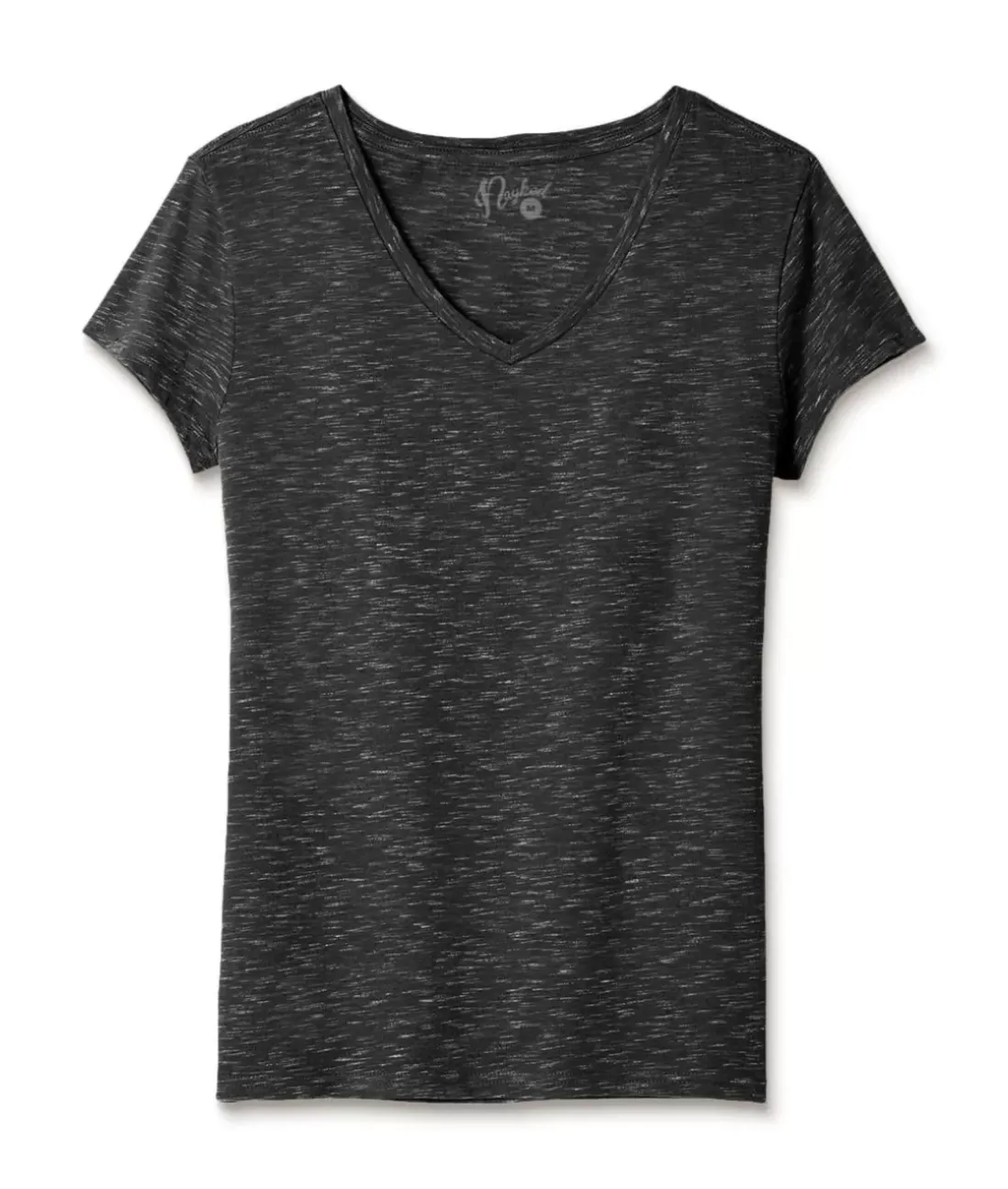 Women Nayked Apparel Tops>Women'S Soft Lightweight Marled V-Neck T-Shirt