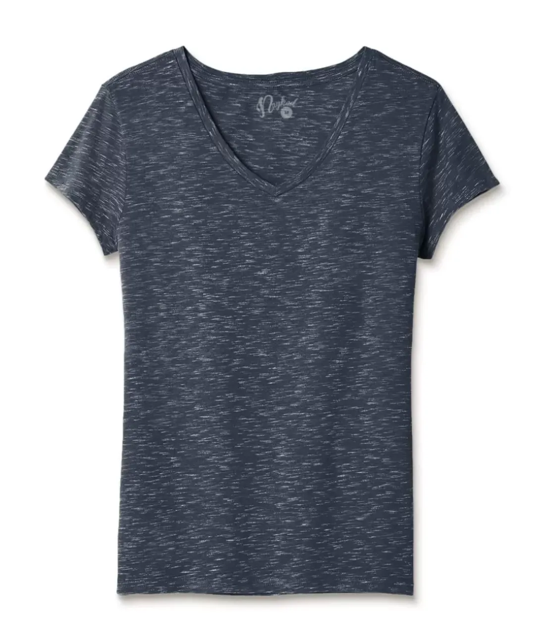 Women Nayked Apparel Tops>Women'S Soft Lightweight Marled V-Neck T-Shirt