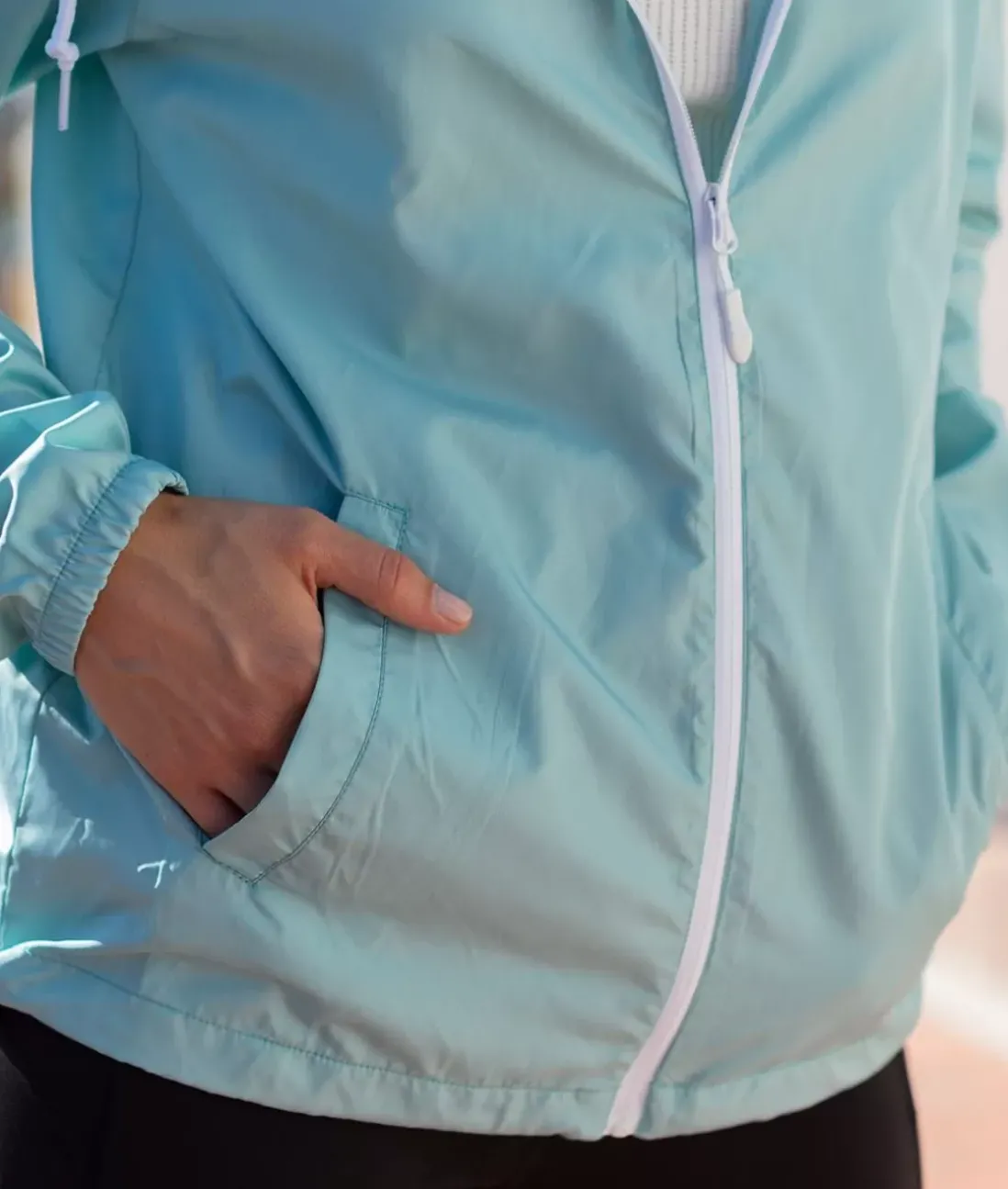 Women Nayked Apparel Hoodies & Sweatshirts>Women'S Soft Lightweight Oversized Full-Zip Windbreaker Jacket