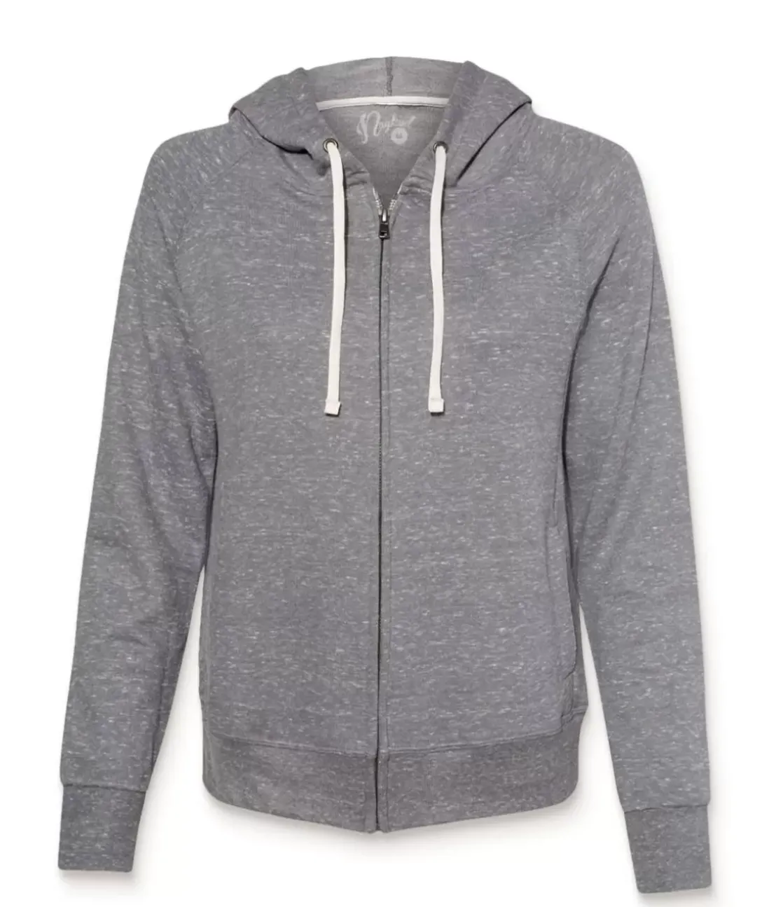 Women Nayked Apparel Hoodies & Sweatshirts>Women'S Soft Snow Heather French Terry Full-Zip Hoodie