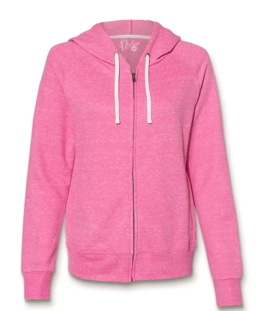 Women Nayked Apparel Hoodies & Sweatshirts>Women'S Soft Snow Heather French Terry Full-Zip Hoodie