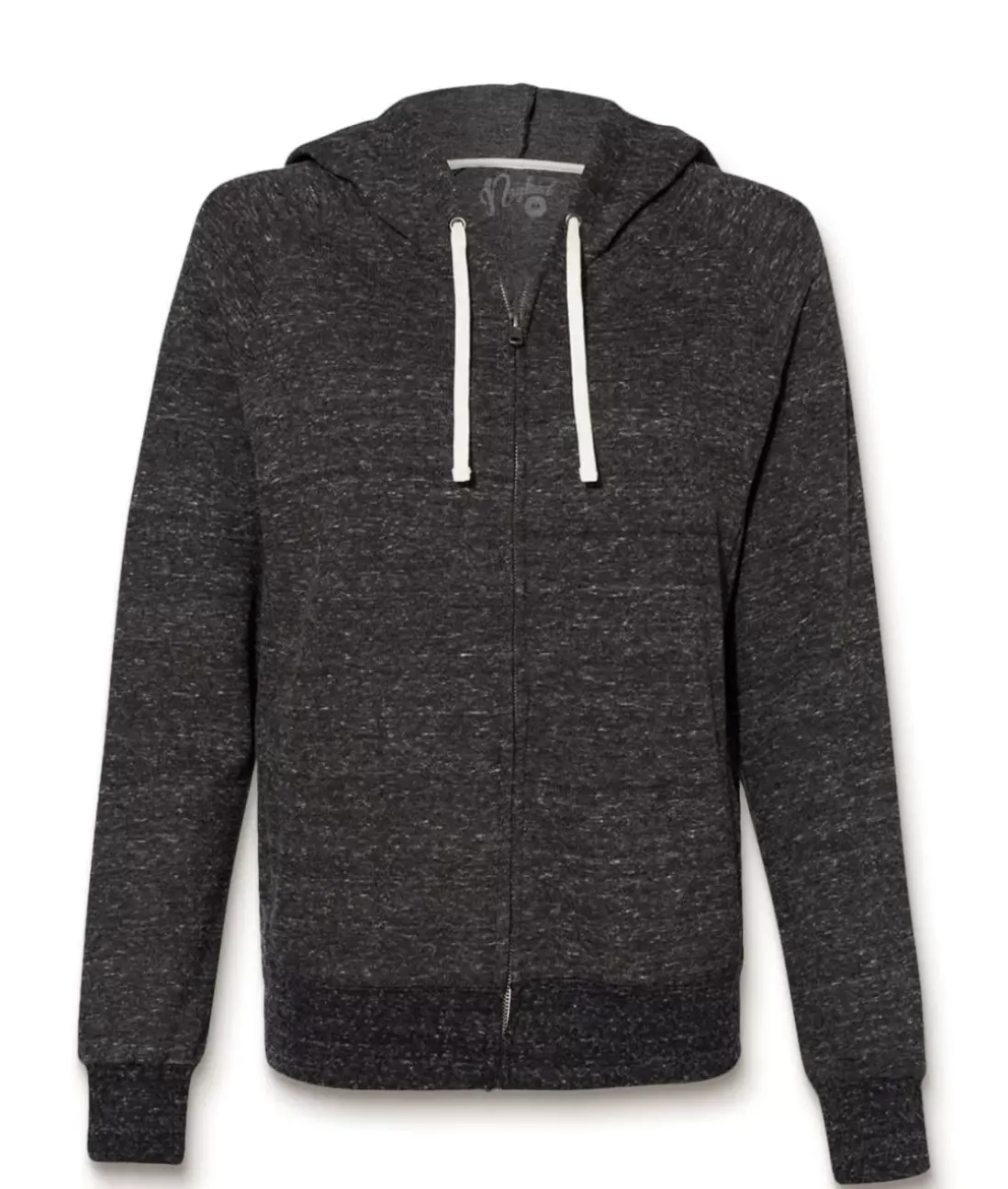 Women Nayked Apparel Tops>Women'S Soft Snow Heather French Terry Full-Zip Hoodie