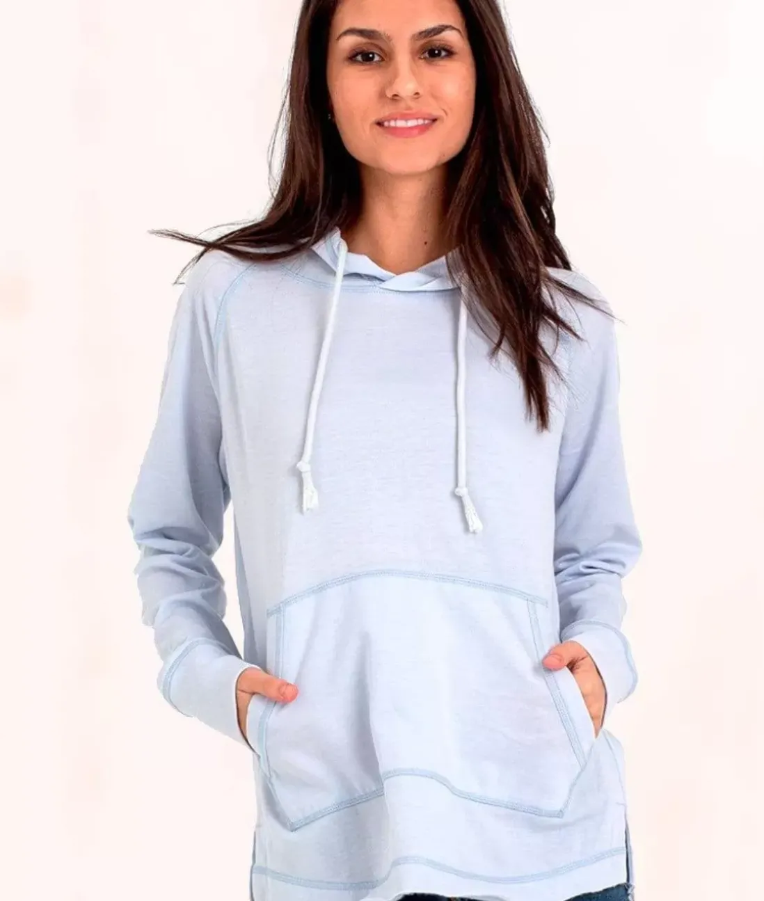 Women Nayked Apparel Athleisure>Women'S Soft Tunic Fleece Hoodie