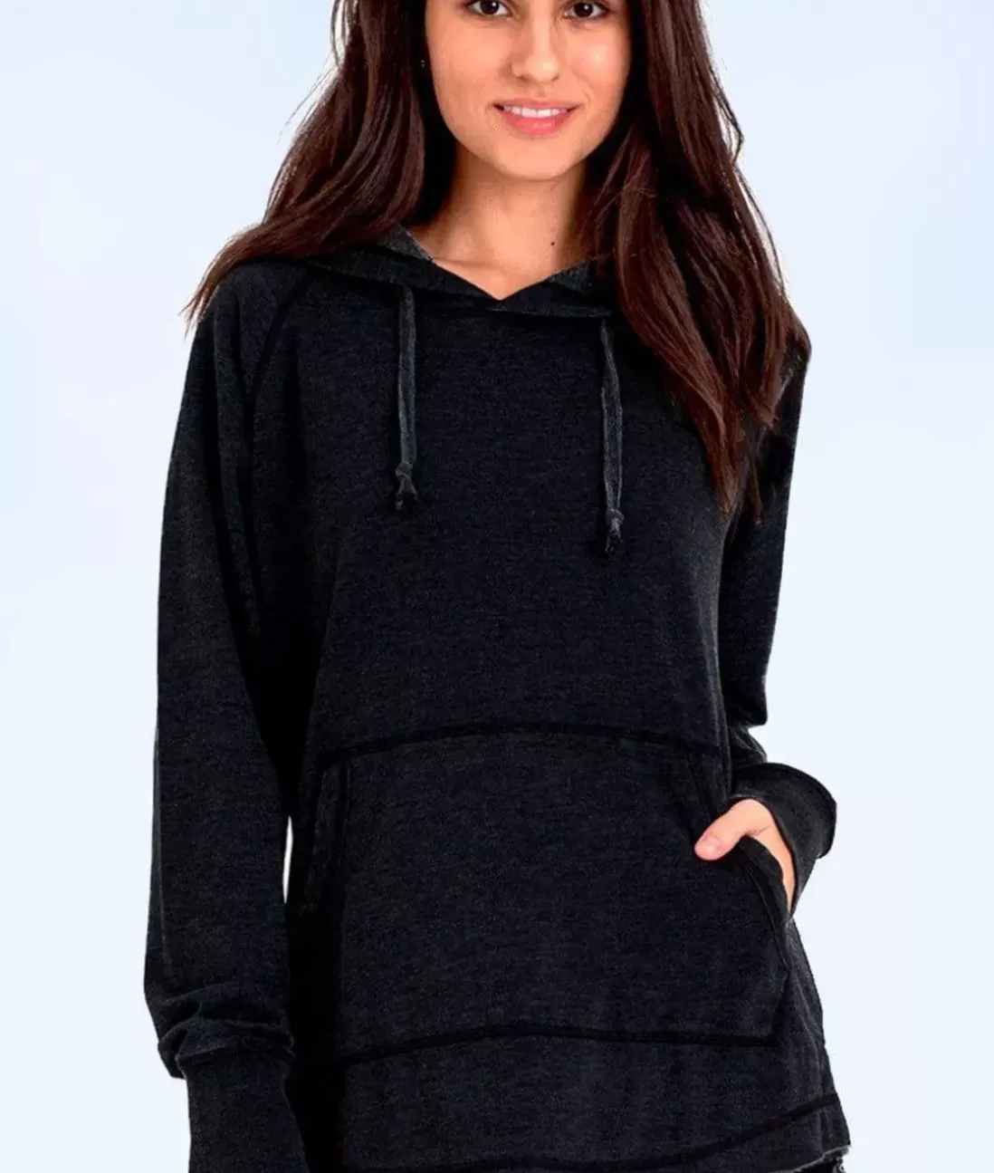 Women Nayked Apparel Athleisure>Women'S Soft Tunic Fleece Hoodie